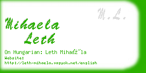 mihaela leth business card